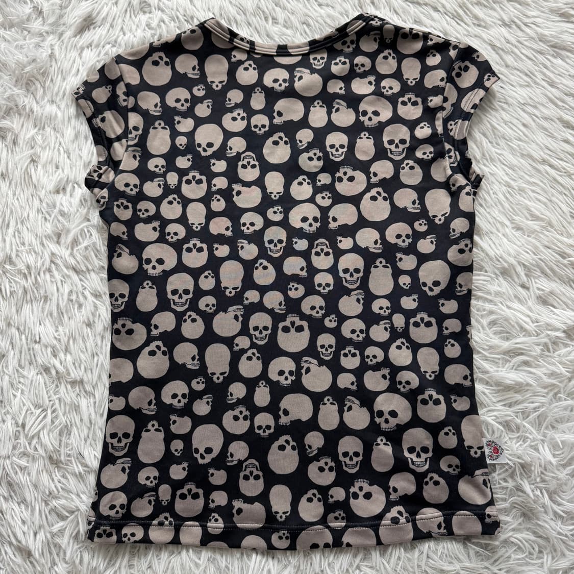 MIKO IONCE 일본빈티지 오리엔탈 딱붙핏 크롭 반팔 슬림핏 M 39 상품이미지3