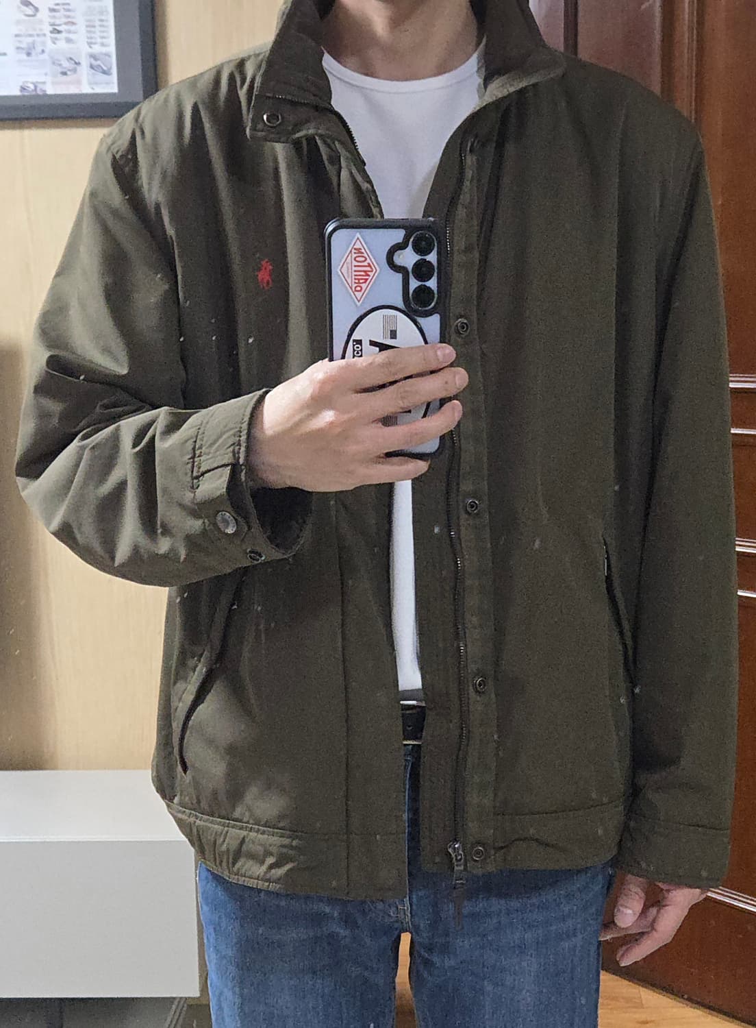 (착샷) 폴로 랄프로렌 페리 자켓 올리브 브라운  상품이미지9