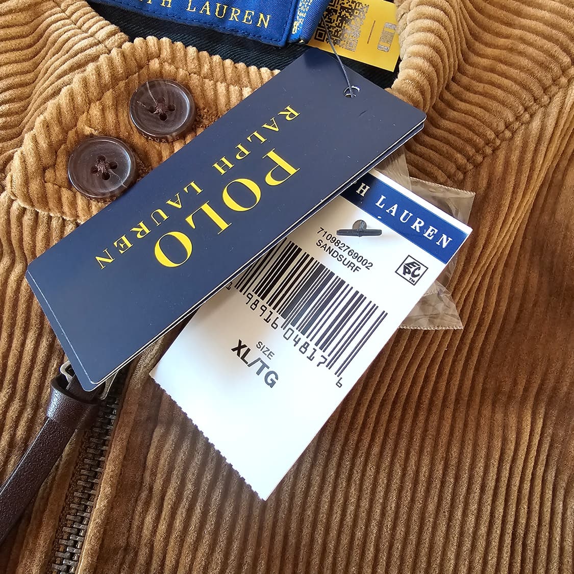 XL 새제품) 폴로 코듀로이 바라쿠다 봄버 자켓 재킷 탄 샌드서프 브라운 상품이미지5