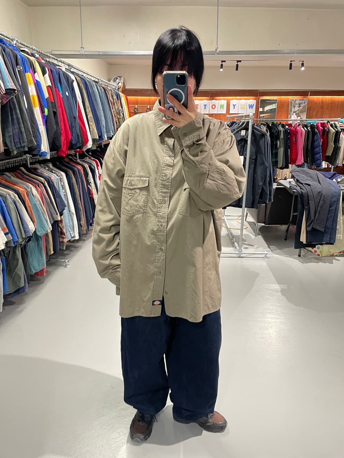 디키즈 매카닉 워크 셔츠(카키브라운)   상품이미지4