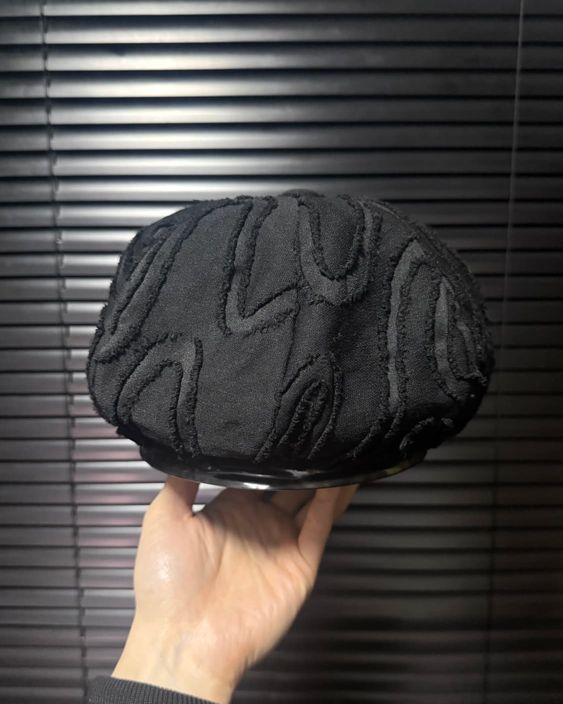 일본 빈티지 블랙 뉴스보이캡 빵모자 헌팅캡 베레모 부클 절개 메탈 팁 상품이미지4