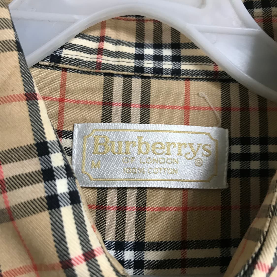 버버리 구형 90s 노바체크 반팔셔츠 상품이미지3