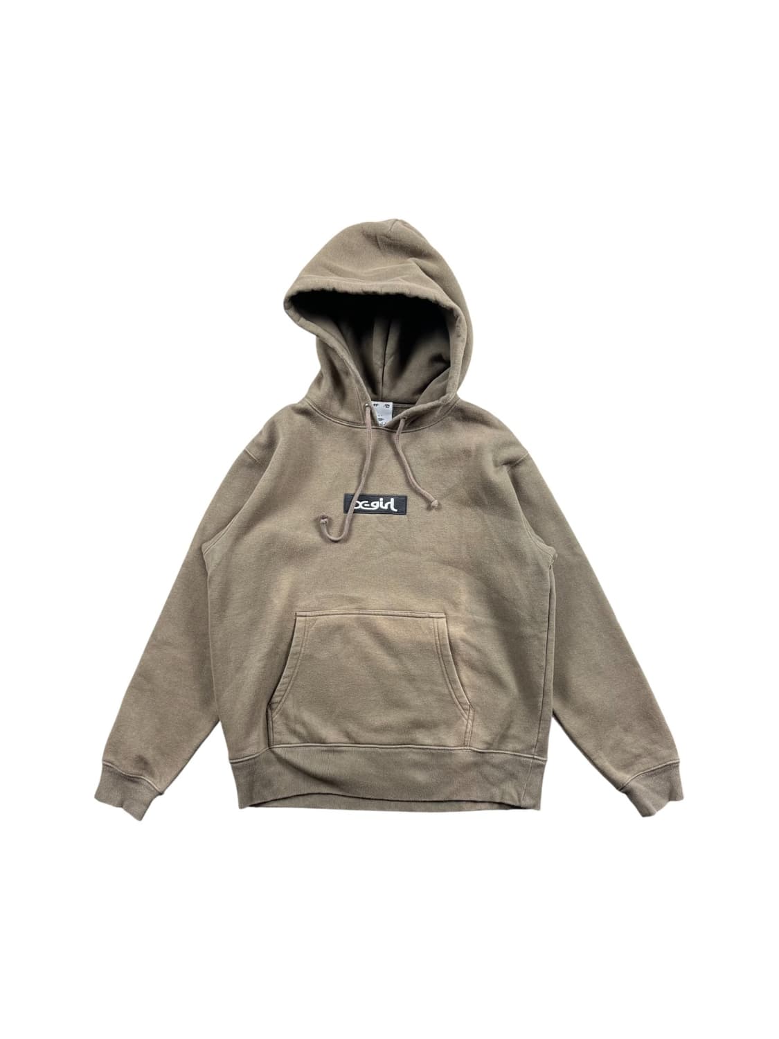 X-girl 카키 컬러 후드티 상품이미지1