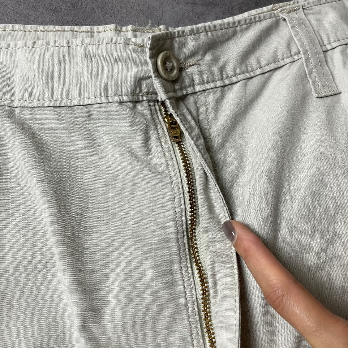 WRANGLER 랭글러 빈티지 아이보리 카고 하프 팬츠 A00751 상품이미지3