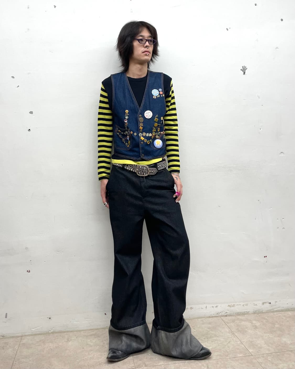 Korean Boy Scout Waffen Denim Best 상품이미지7