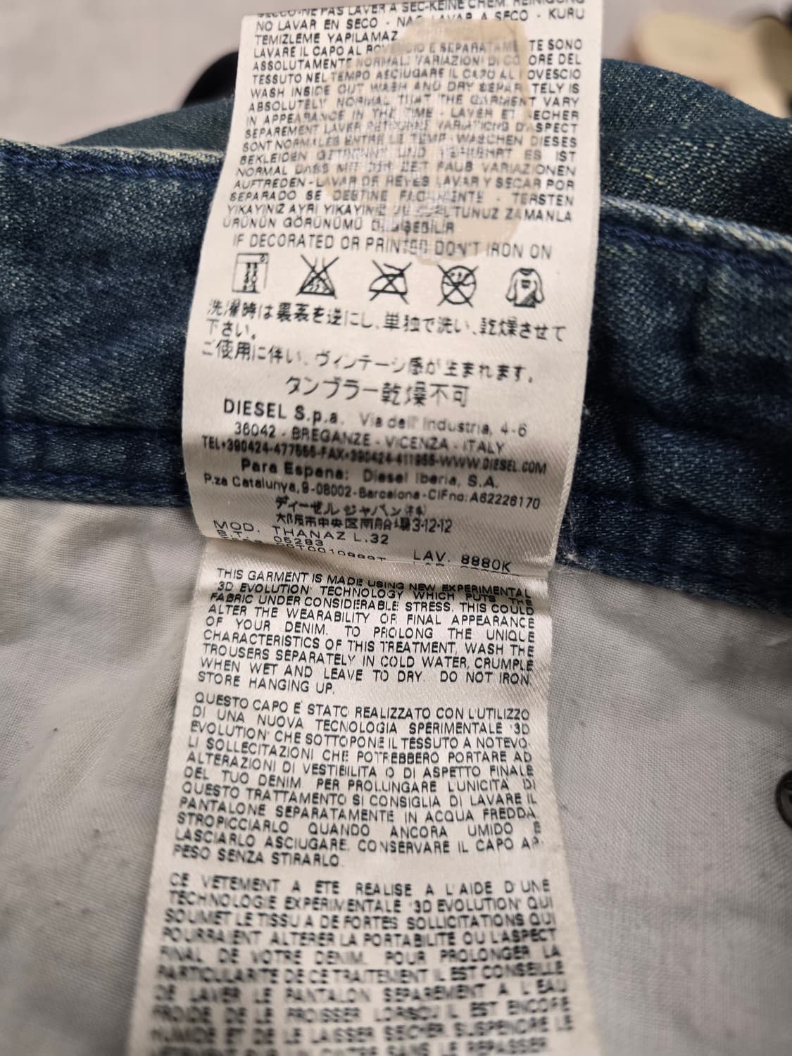 디젤  남자 청바지.   싸이즈 30 상품이미지9