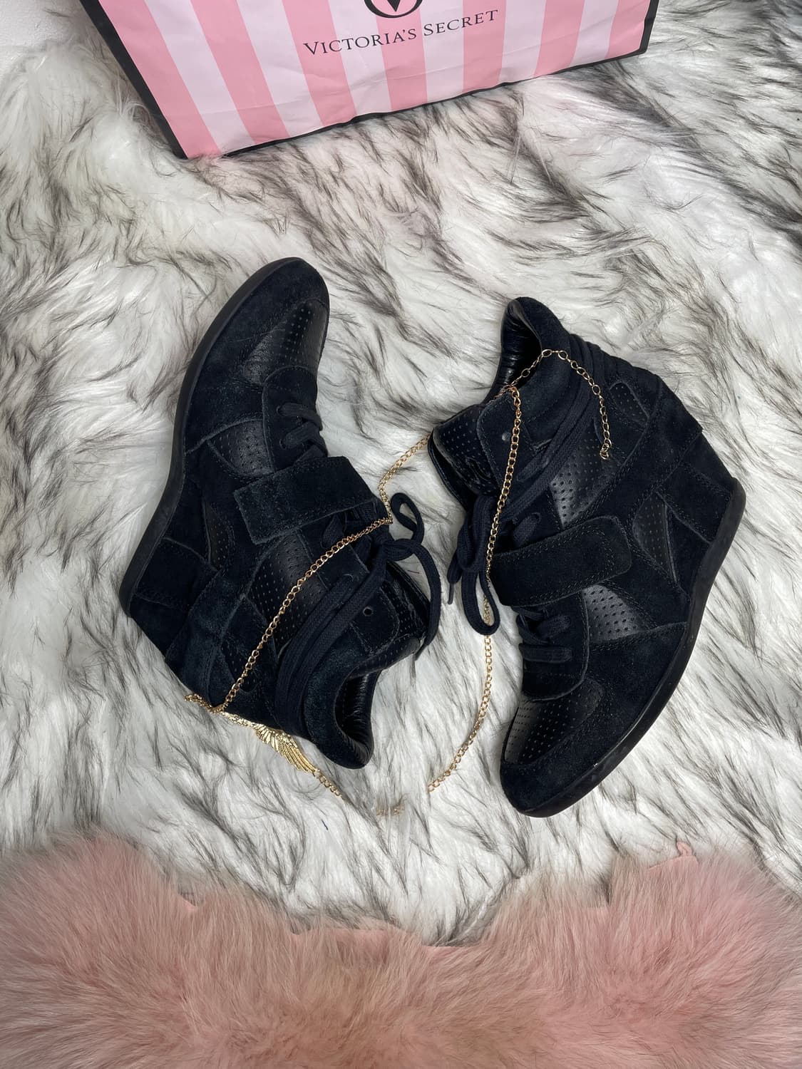 Ash 아쉬 블랙 보위 웨지힐 스니커즈 상품이미지1