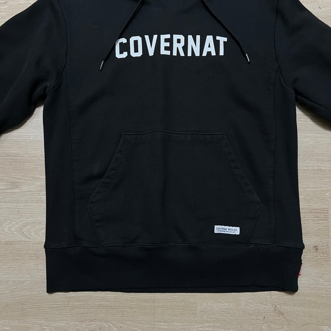 커버낫 멀티튜드 스펠 빅로고 후드티 [블랙] M/95 상품이미지3