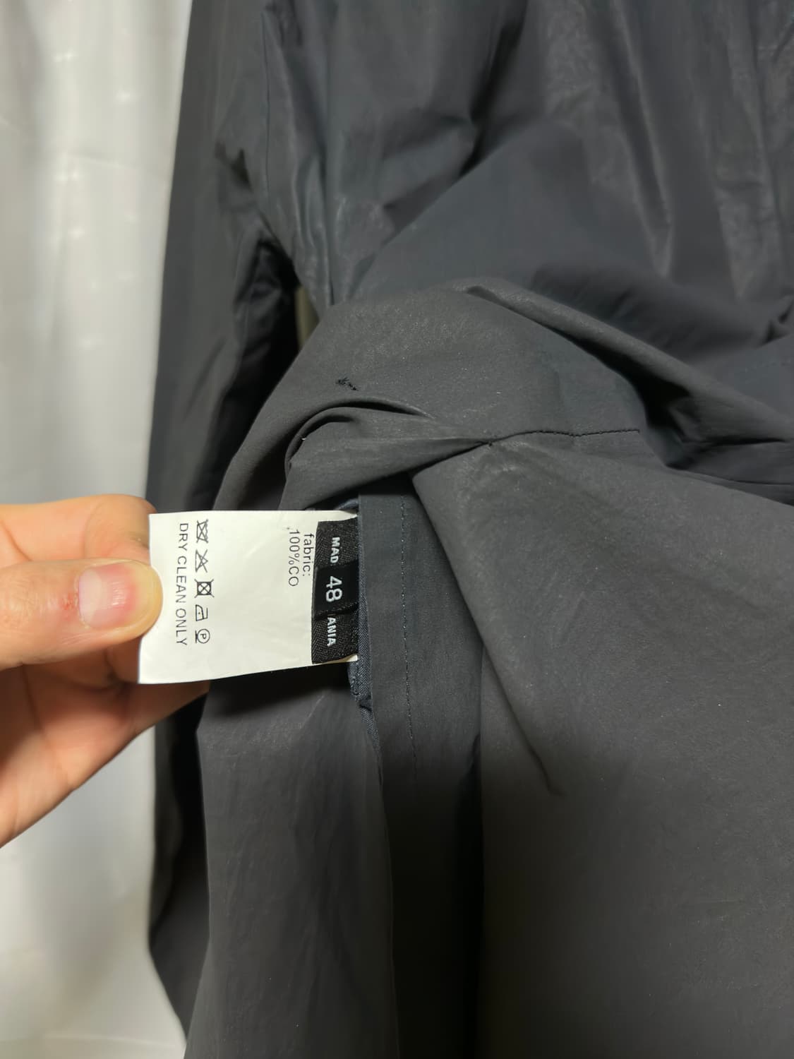 라프시몬스 2008 더블넥 히든 앞단추 파카 자켓 상품이미지4