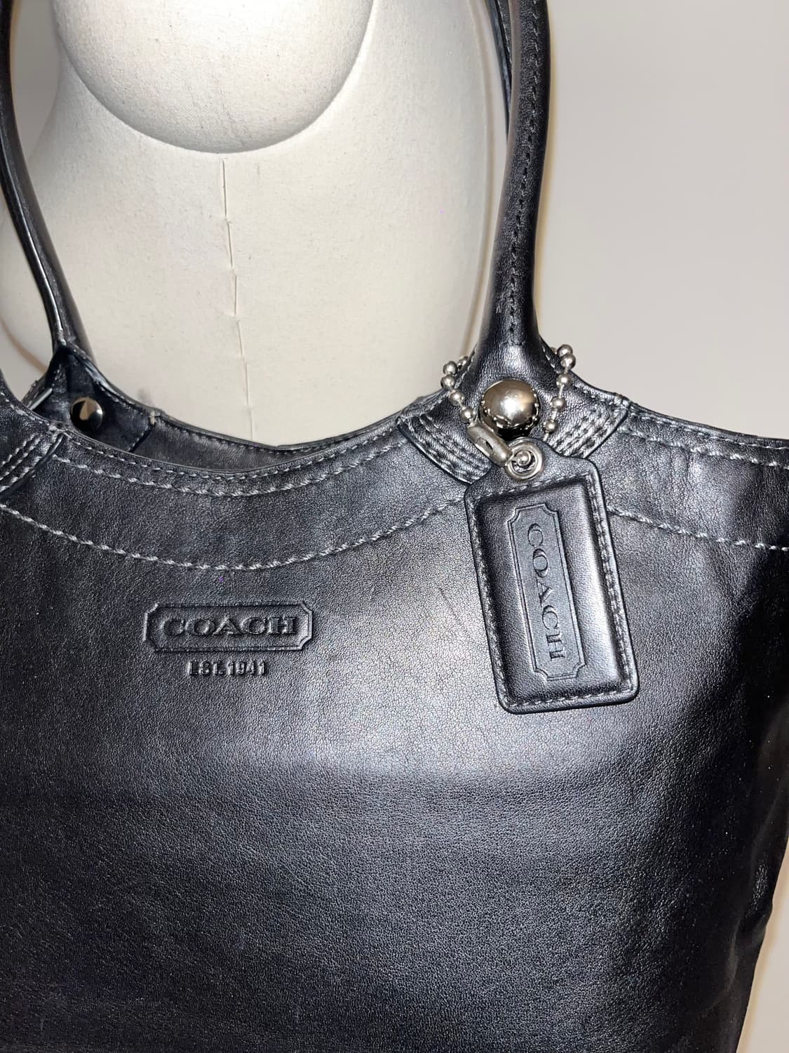  📦2000ss Coach allblack shoulder bag 상품이미지5