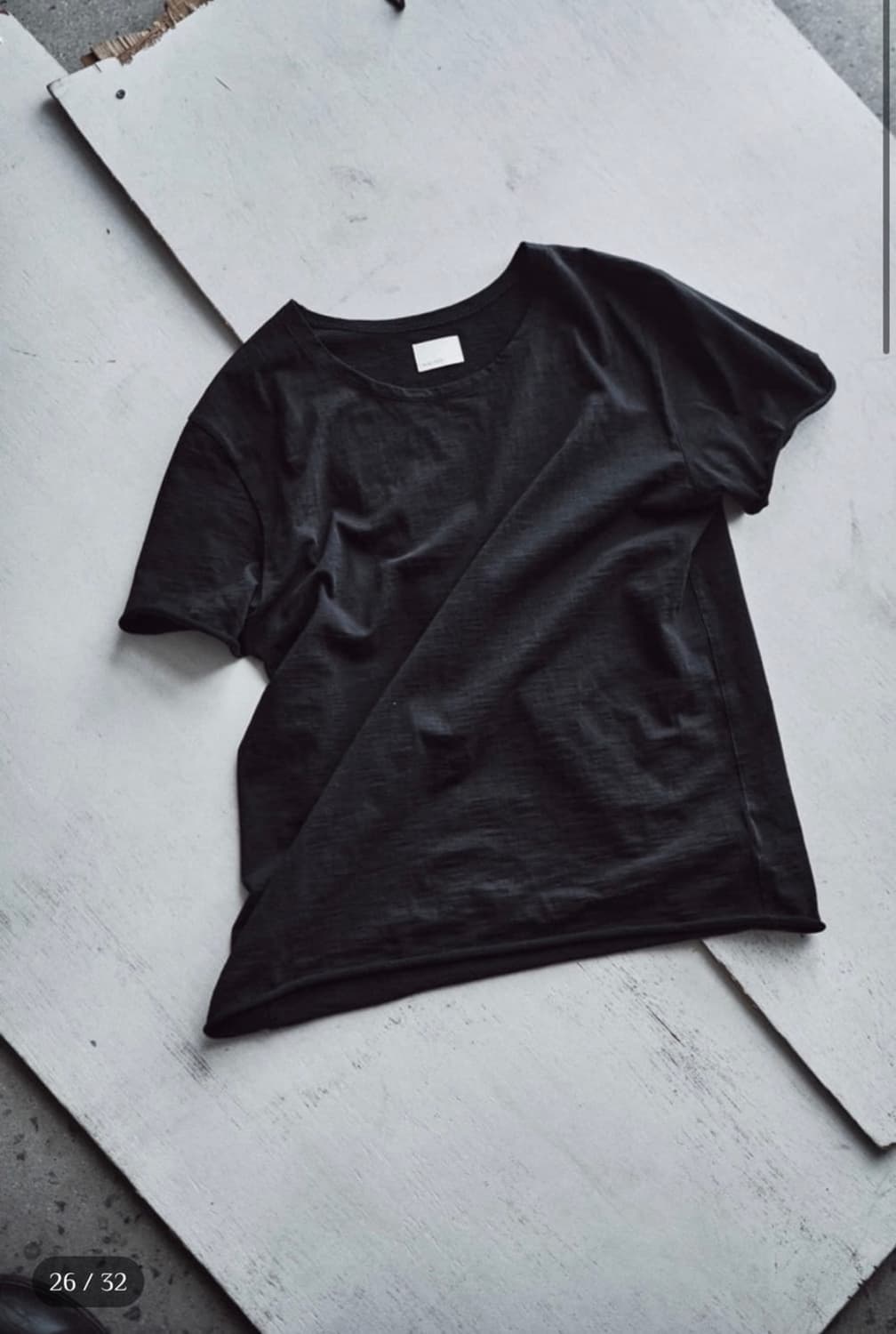 모노프리베 textured roll half sleeve black 1 상품이미지1