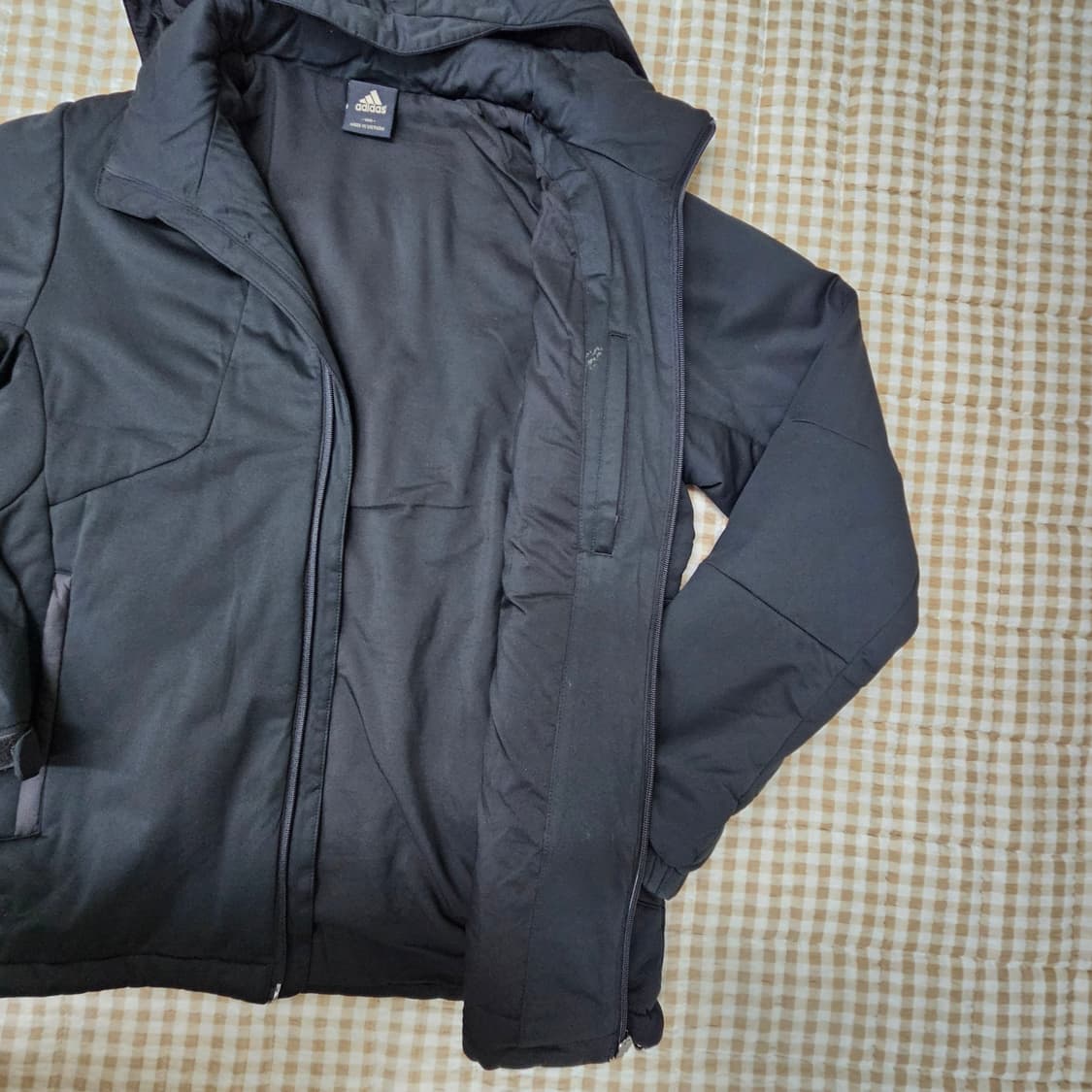 아디다스 경량패딩 후드집업 자켓 남자100 상품이미지6