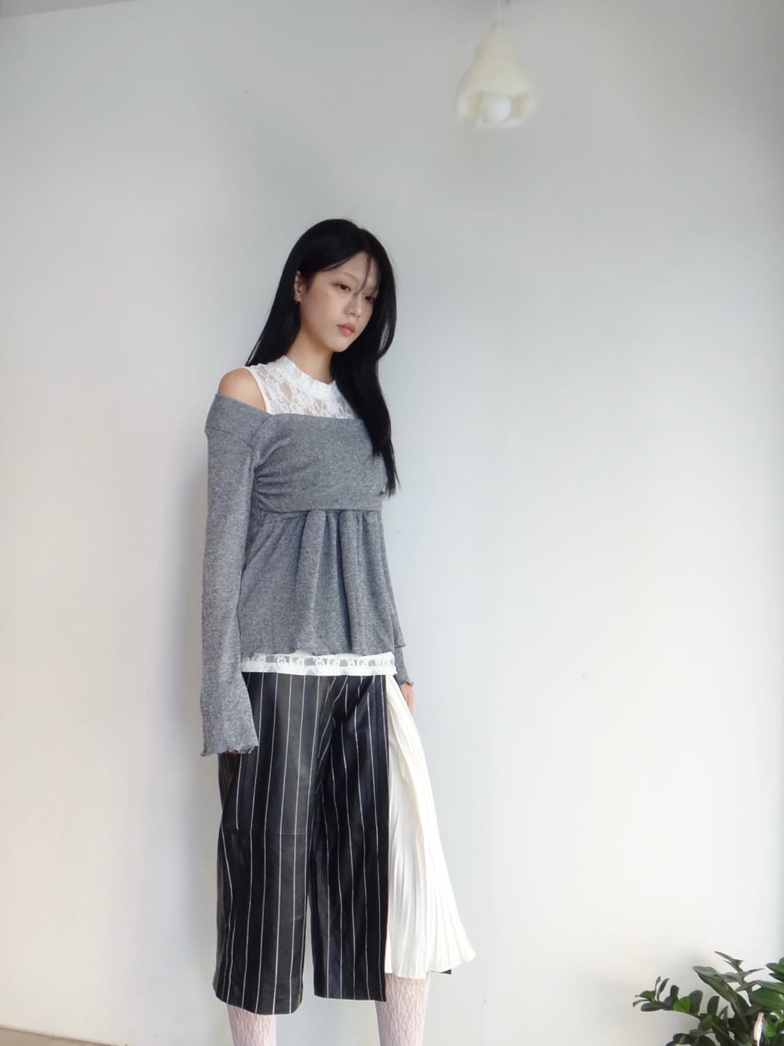 Chest volume knit / grey 상품이미지6
