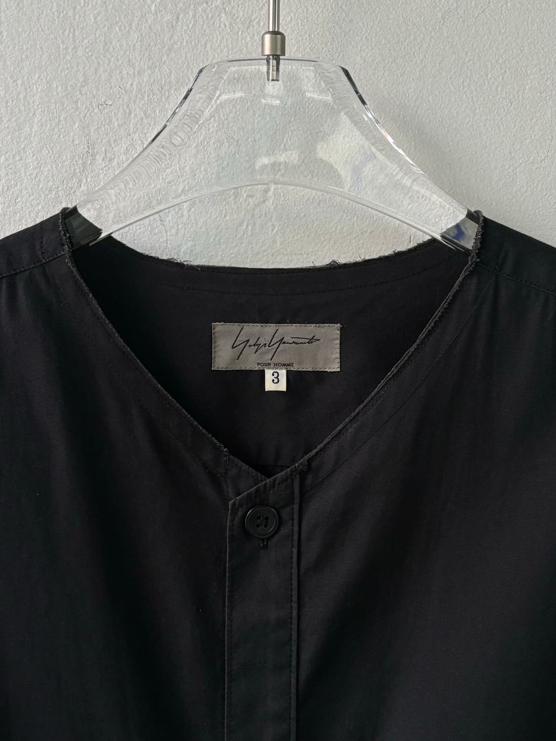 요지야마모토 뿌르옴므 컷아웃 셔츠  상품이미지3