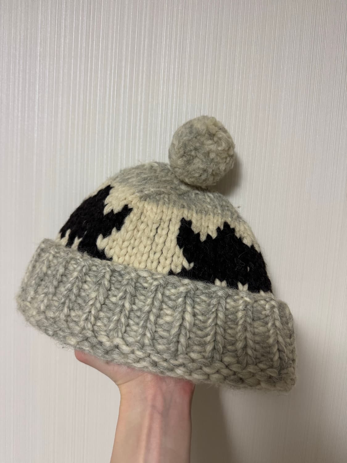 노르딕 스타일 니트 비니 OS 상품이미지1