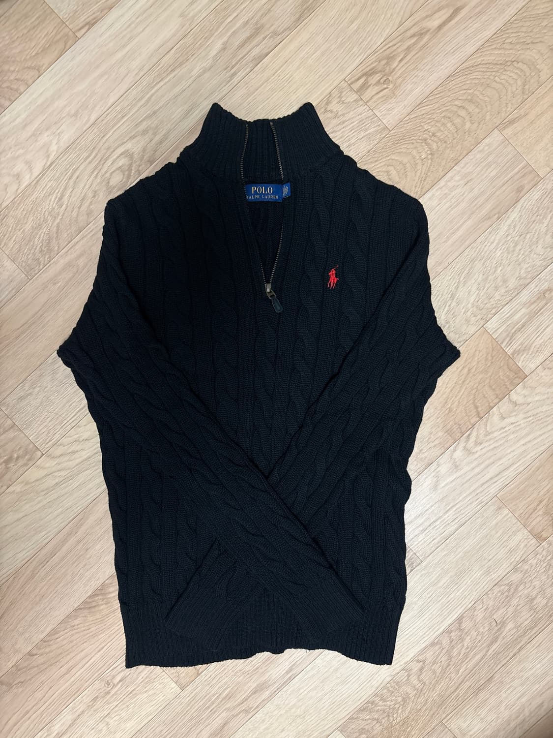 폴로 지퍼 스웨터 니트 상품이미지1