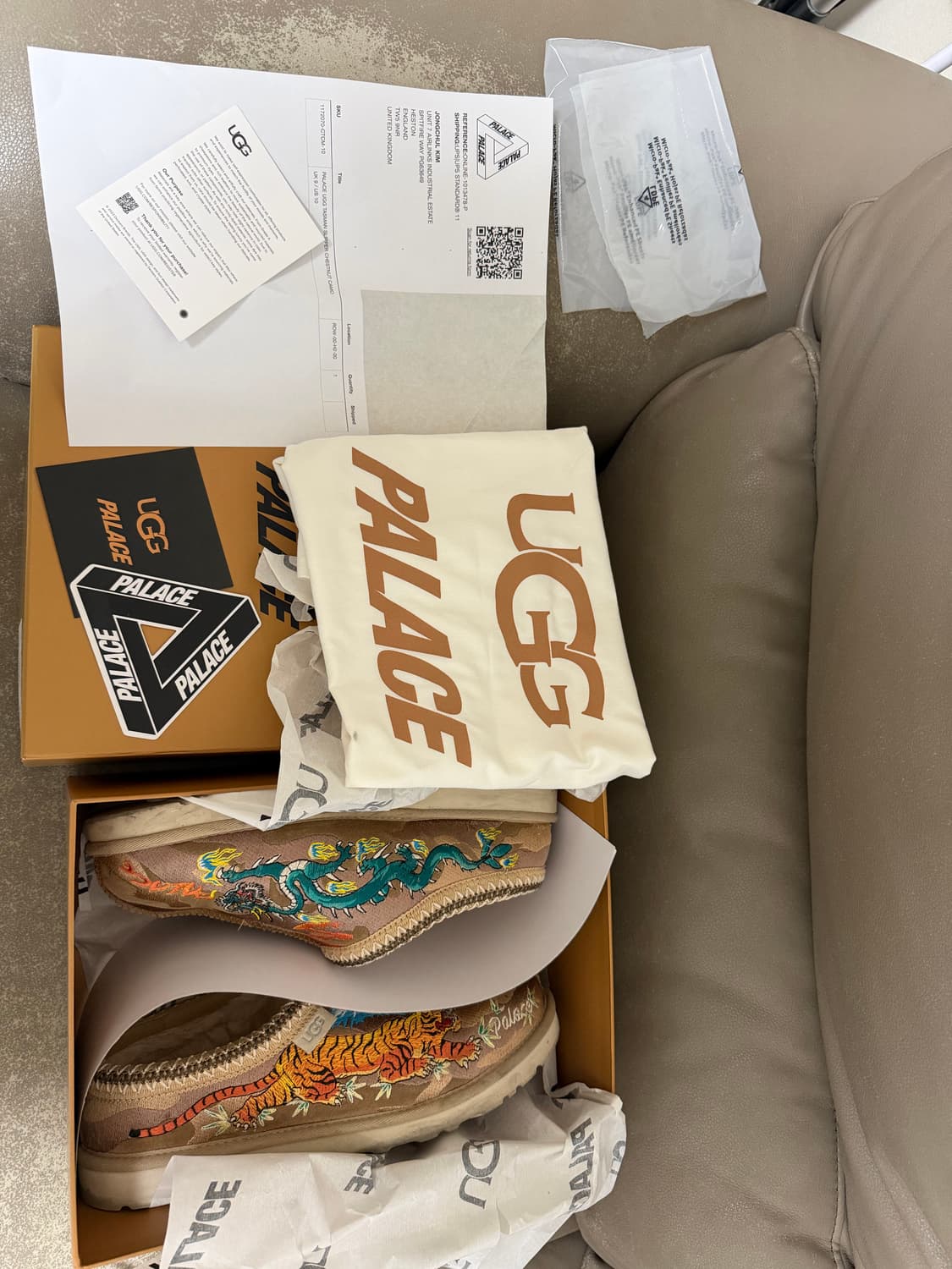 [280] 어그x팔라스 타스만 슬리퍼 체스트넛 카모 상품이미지6