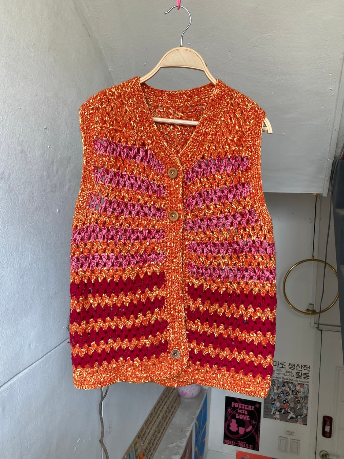 HANDMADE 컬러풀 조끼 상품이미지1