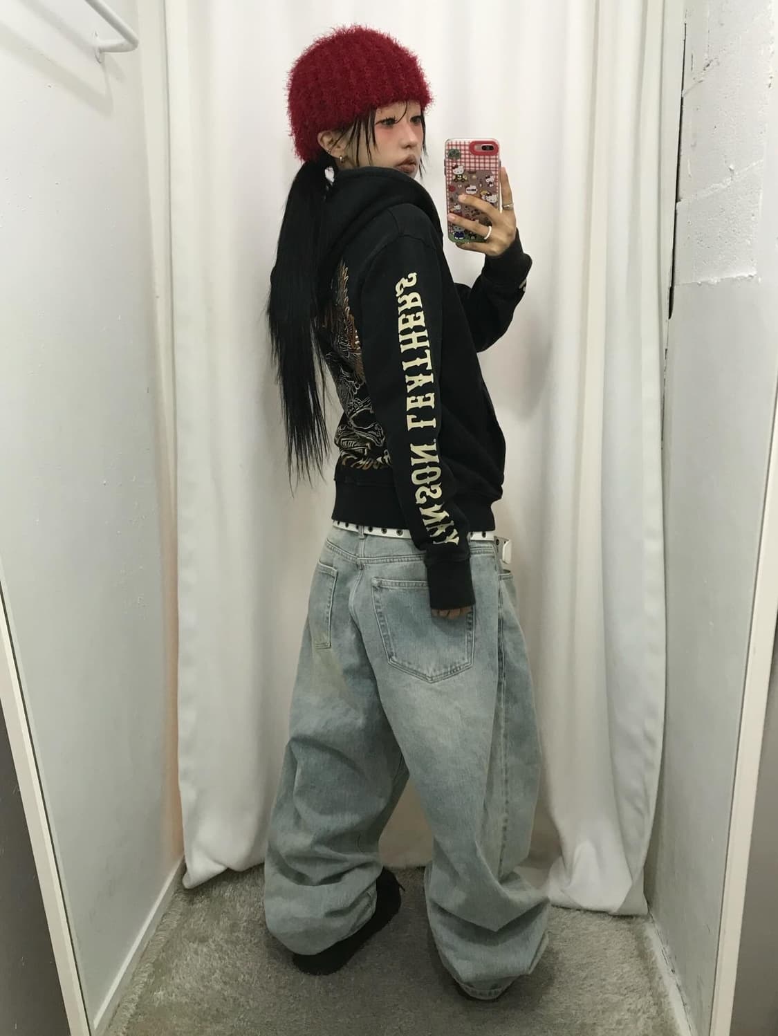 Vanson Embroidery Hood Zip-Up 상품이미지5