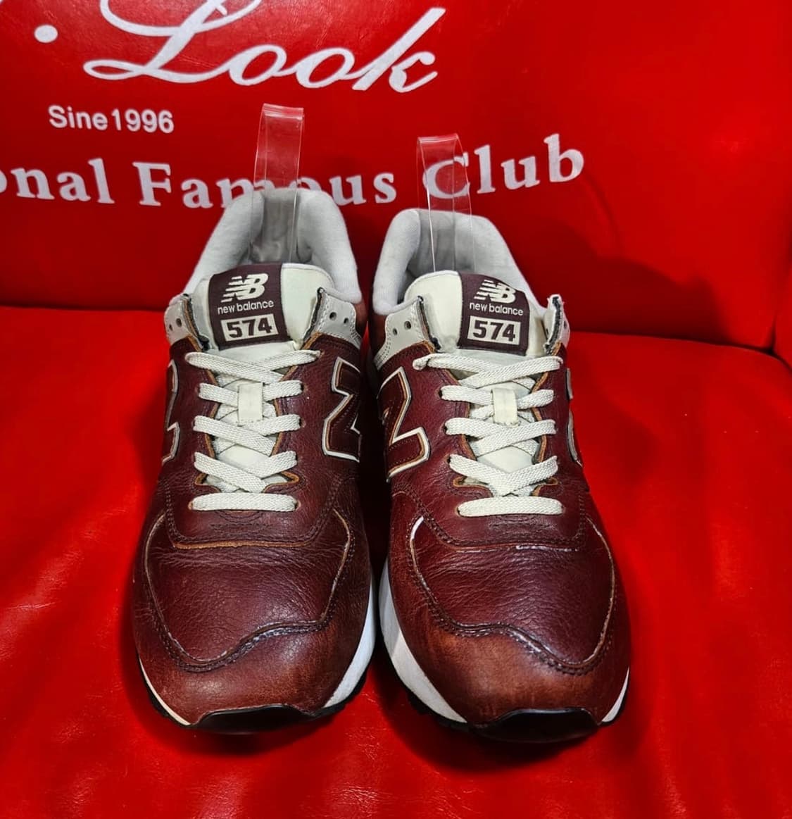 뉴발란스 No. 574 레더 다크 브라운 285 size 상품이미지2