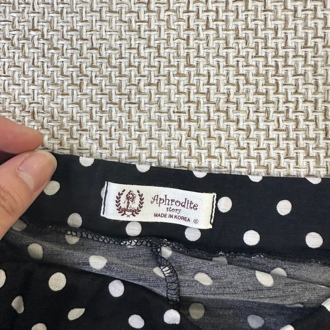 실측확인 여성 폴카 도트 롱 스커트 0331D 상품이미지2