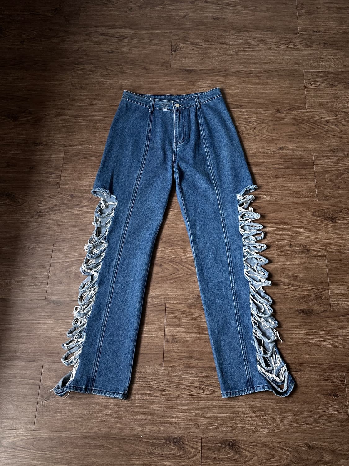 사이드 리프드 와이드 진 상품이미지8