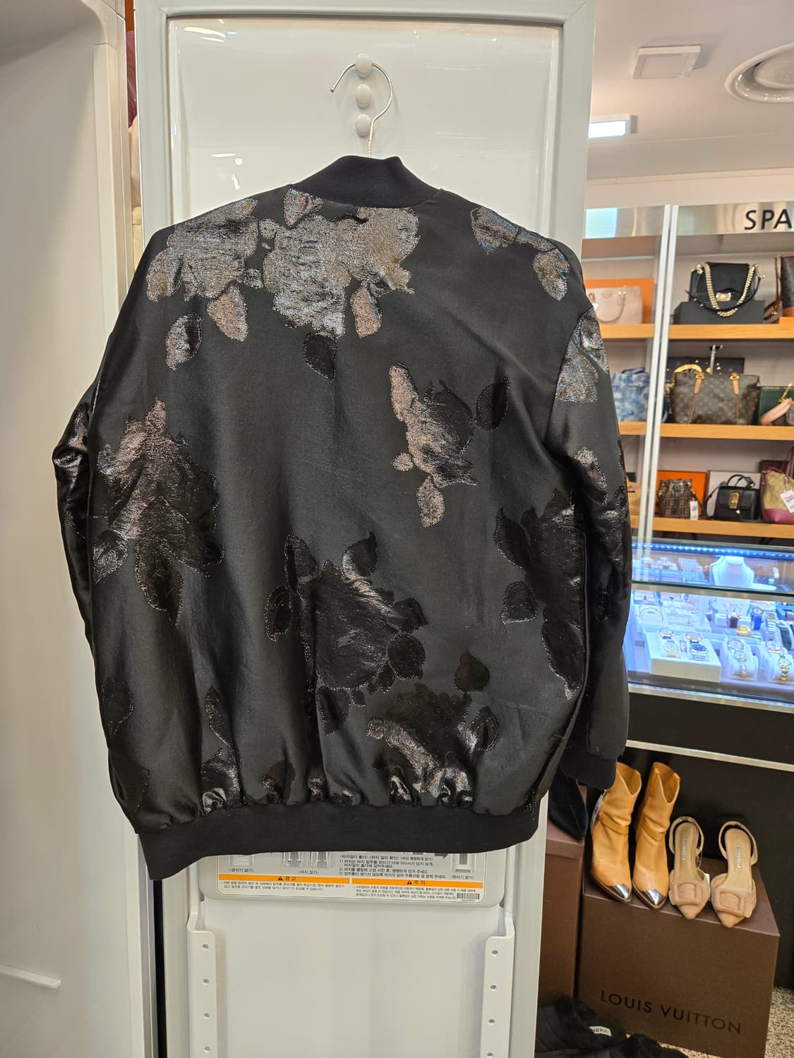 마커스 루퍼(Markus Lupfer) 고급 플로럴 자카르드 보머 자켓  상품이미지2