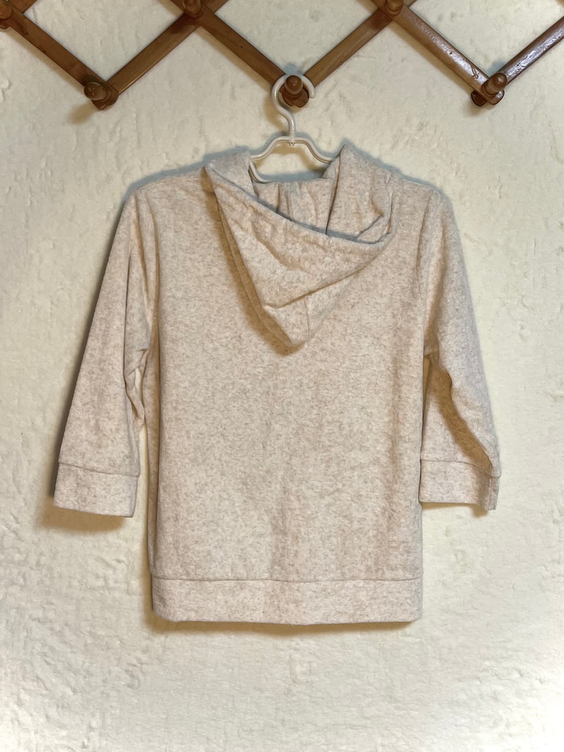 빈티지 아이보리 후드 집업 아우터 상품이미지2