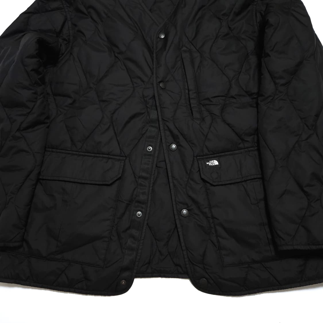 노스페이스 히트 라인 퀄팅 가디건 자켓 블랙 상품이미지3