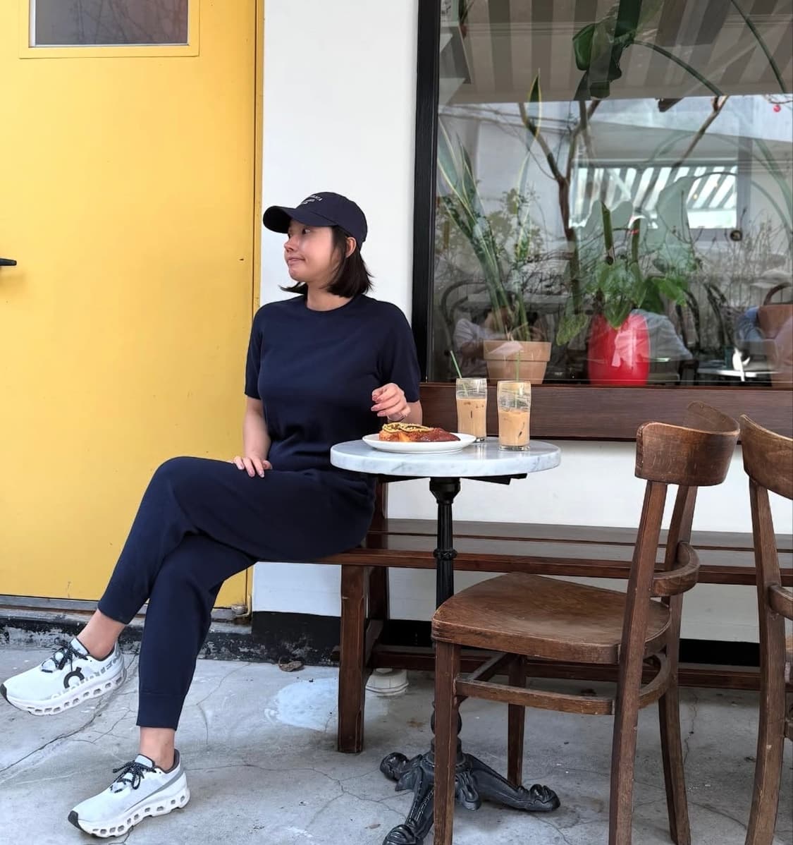 러브모모 라운드 반팔 니트 탑 상품이미지1