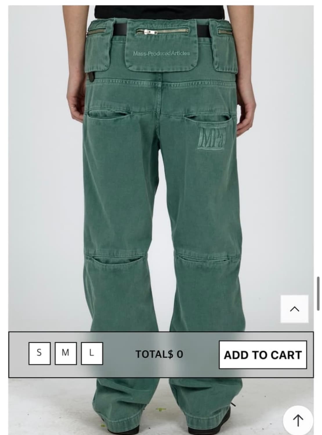 S) 플라스틱프로덕트 mpa bag pants 에메랄드 상품이미지3