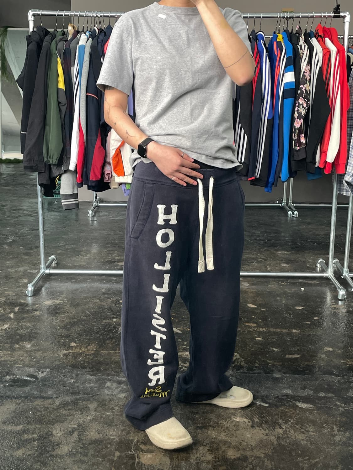 홀리스터 빅로고 트레이닝 팬츠 상품이미지6