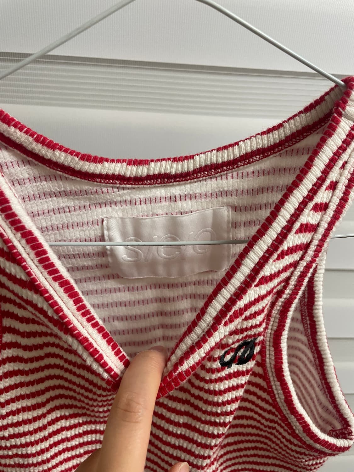 Seo seoul 스트라이프 슬리브리스 상품이미지4