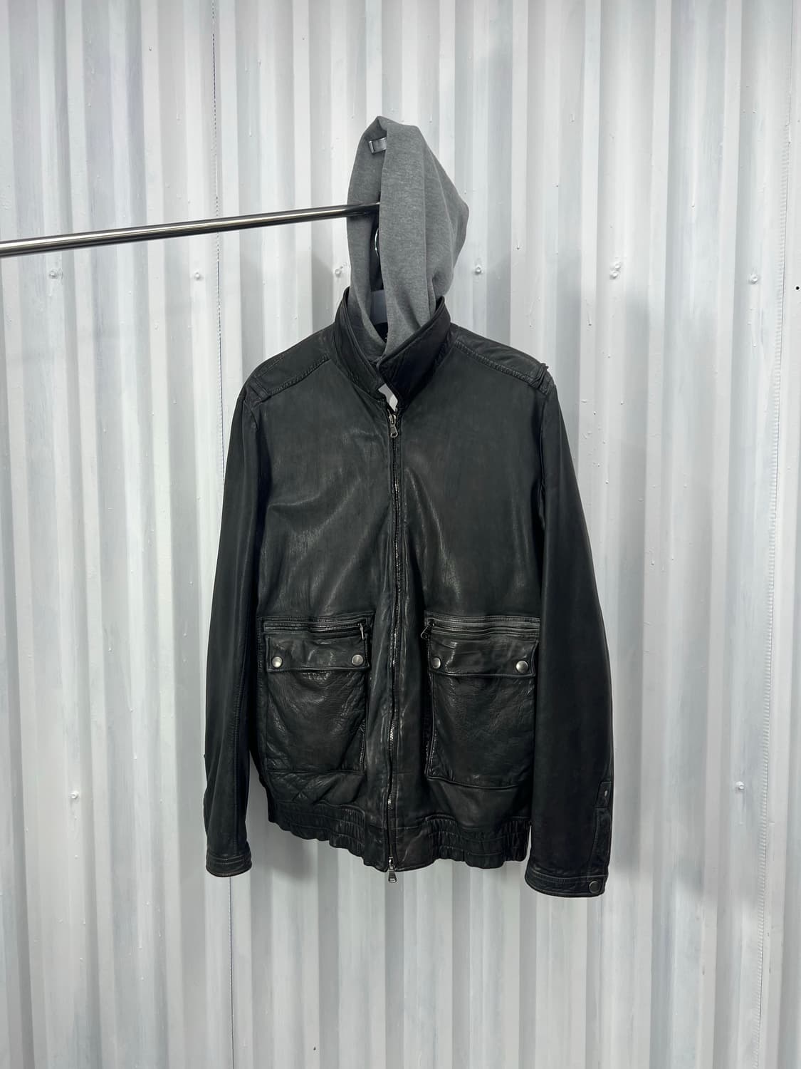 90s Hugo Boss lambskin multi-zip 상품이미지2