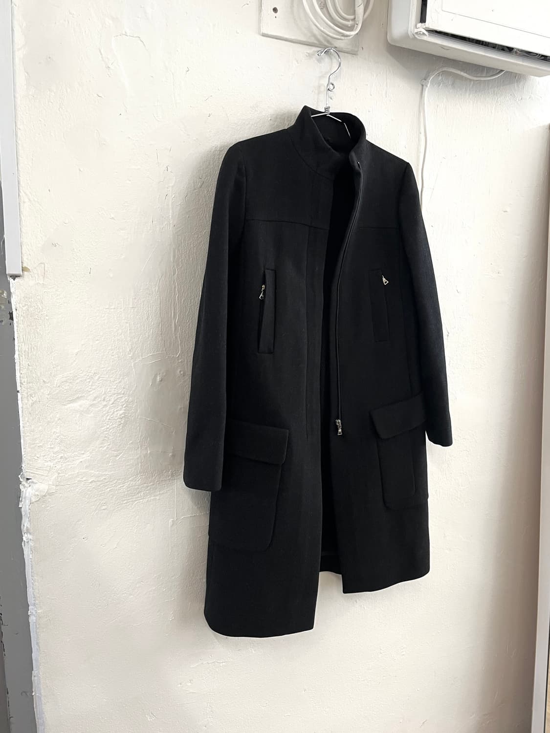 프라다 하이넥 울 코트 상품이미지7