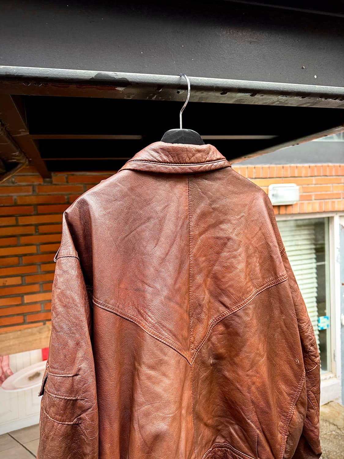 Vintage – Military Cargo Leather Jacket  상품이미지7