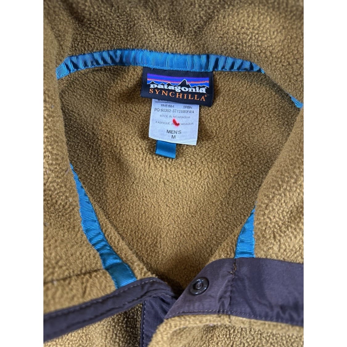 15FW 파타고니아 신칠라 스냅-T 플리스 브라운/베이지 투톤 상품이미지3