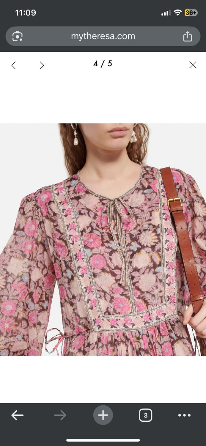 Isabel marant 에스닉 플로랄 원피스 상품이미지3