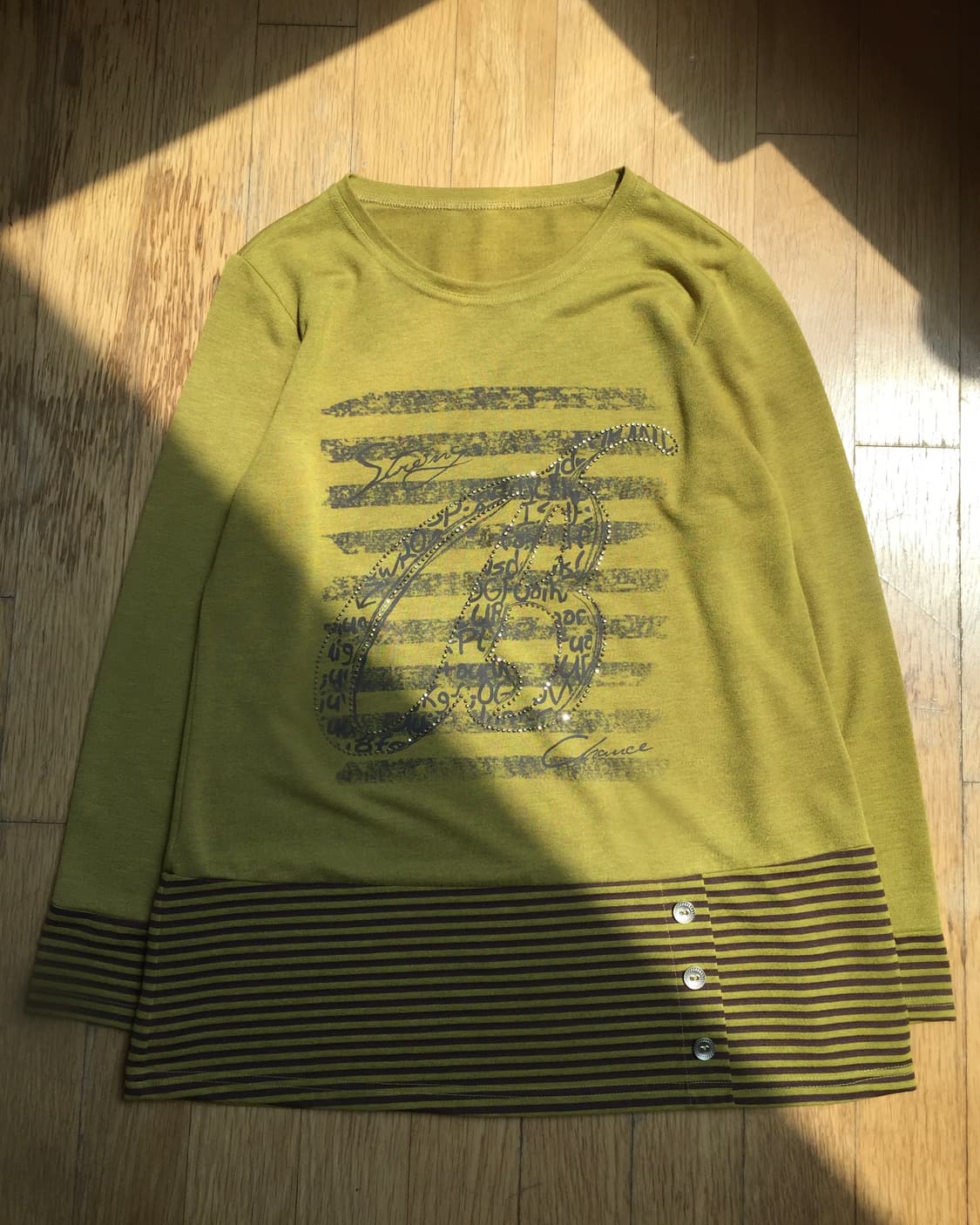 price 3.2 (mustard stripe casual top) 상품이미지2