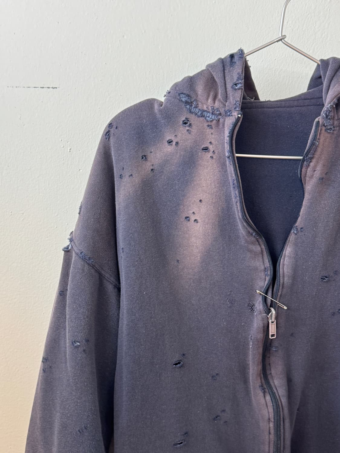 Sun bleached 80s double face hoodie 상품이미지2