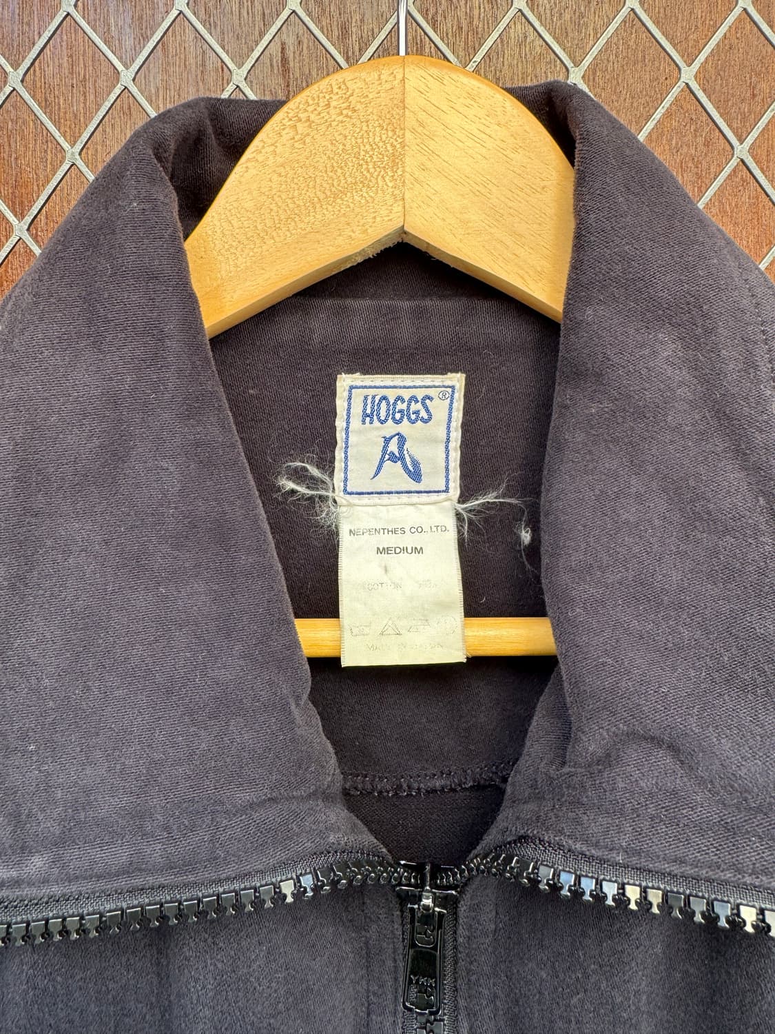 네펜데스 도쿄 빈티지 HOGGS 지퍼 디테일 집업 자켓 M 상품이미지4