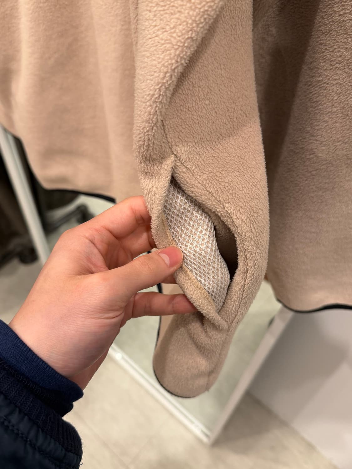 90s Uniqlo 올드 유니클로 플리스 신칠라 하프 집업 상품이미지8