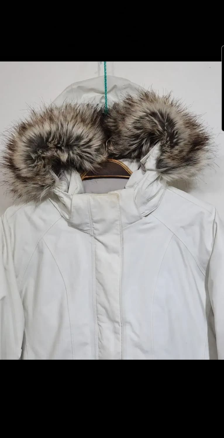 (M) 노스페이스 구스다운 롱패딩 점퍼 화이트 거위털 다운코트 후드  상품이미지2