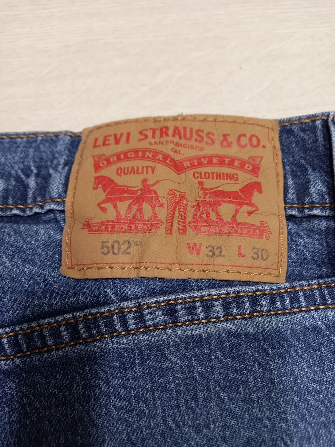 31 리바이스502 워싱 스판 슬림일자진 31-486 상품이미지5