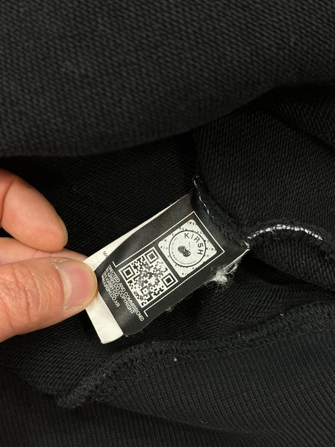 키르시 후드집업 블랙 상품이미지6