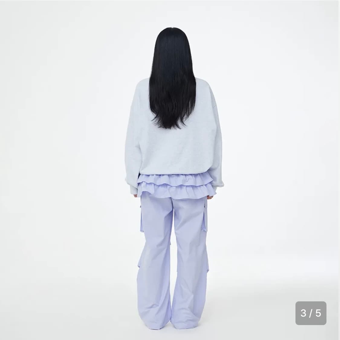 포그던 프릴 레이어드 스커트 팬츠 상품이미지2