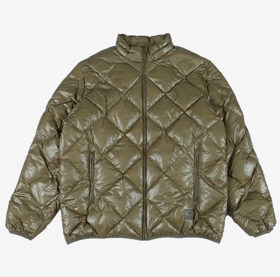 Rhombus Light Down Jacket Khaki 상품이미지1