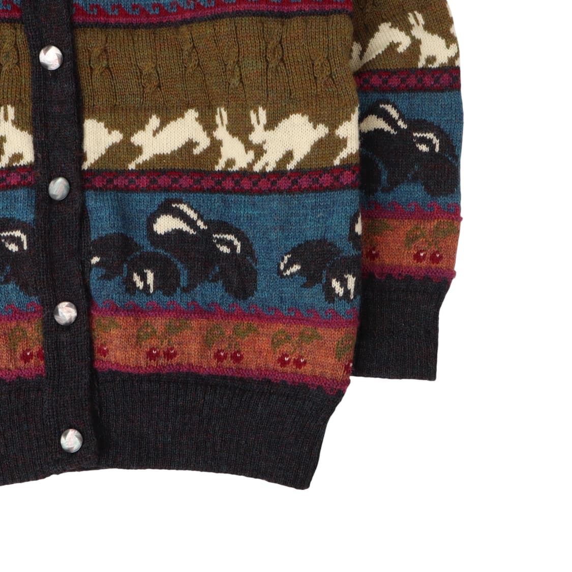 90s Concept 브리티안 울 니트웨어 가디건 상품이미지4