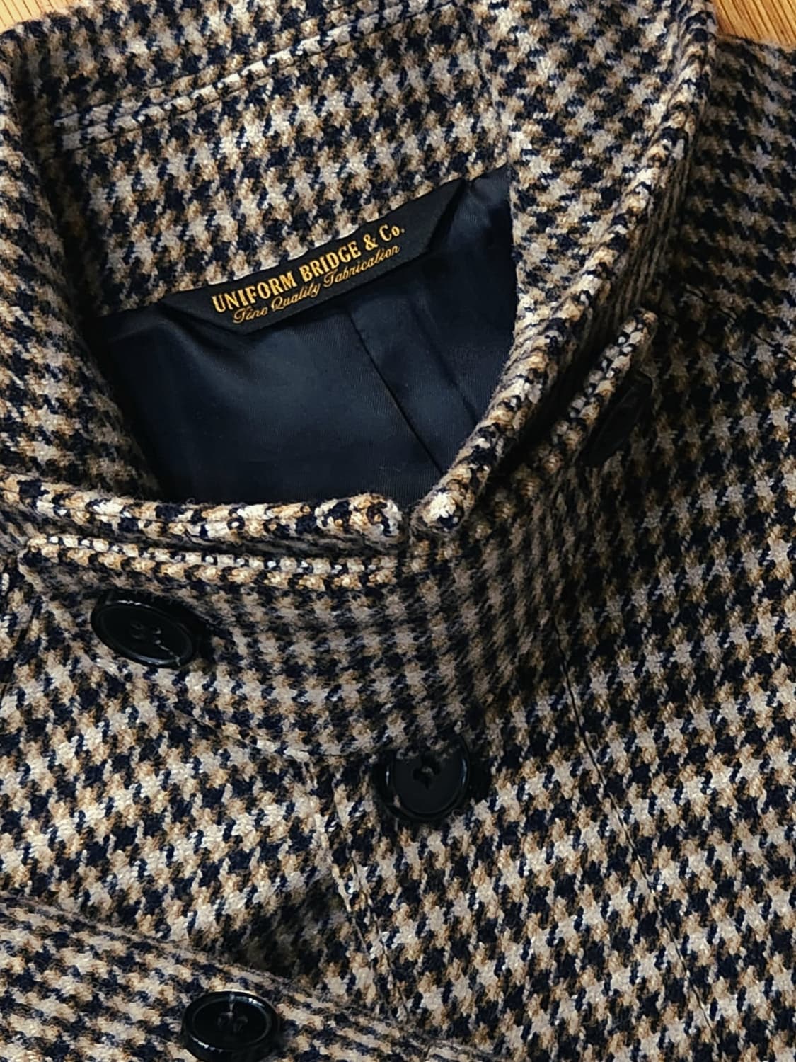 유니폼브릿지 남성체크 발마칸코트 상품이미지6