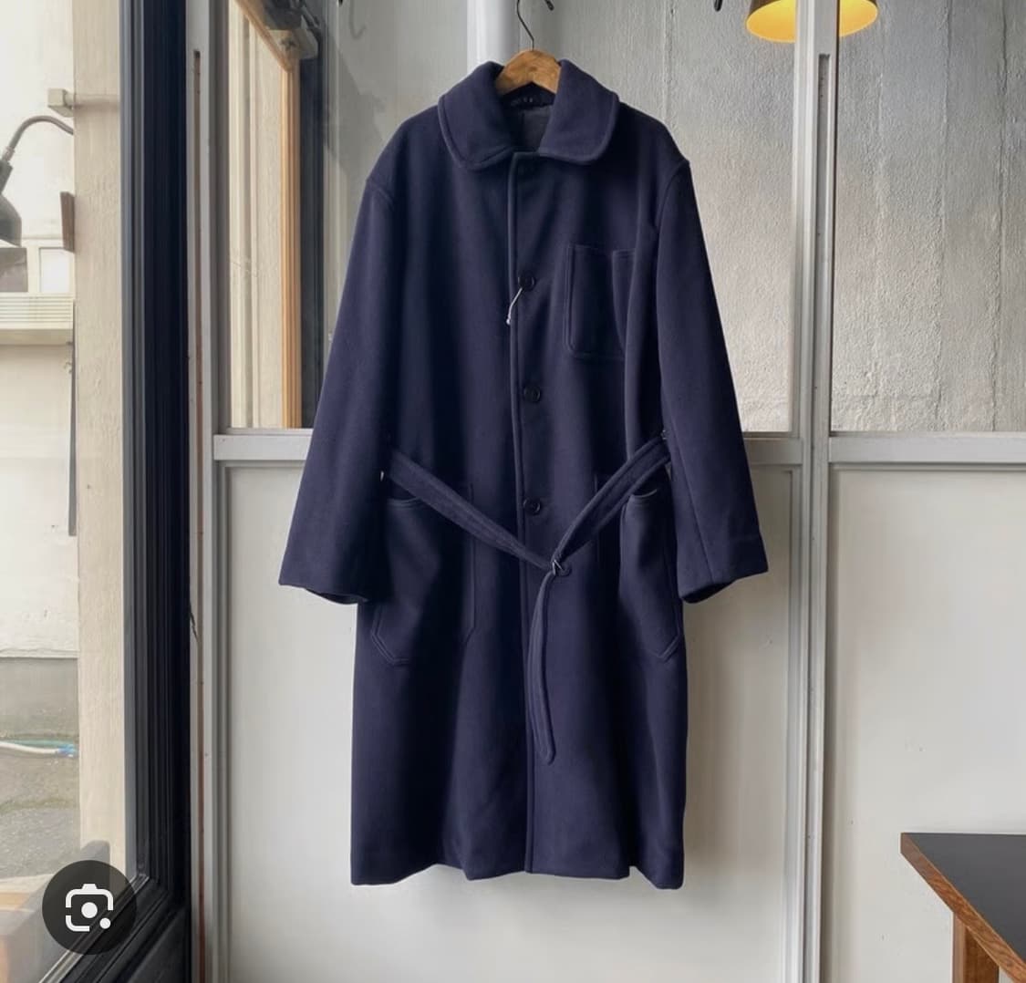 코모리 밀리터리 코트 네이비 2사이즈 상품이미지6